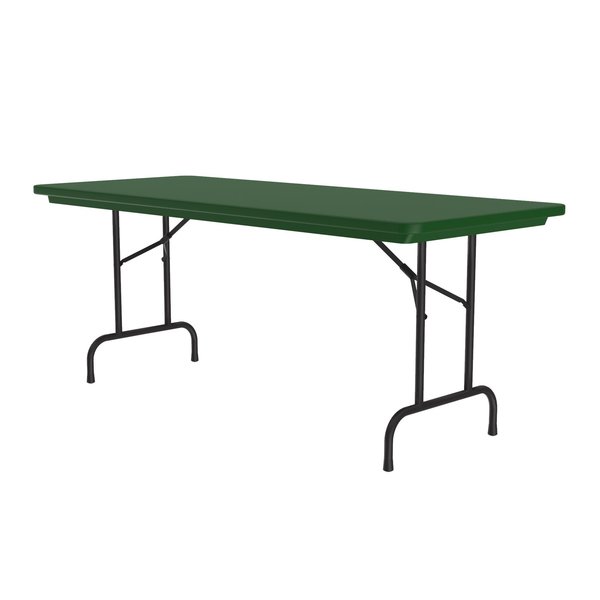 Correll Rectangle Heavy Duty Commerical Plastic Folding Table, 30" W, 60" L, 29" H, Blow Molded Plastic Top R3060-29